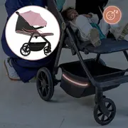 Carucior sport, Lionelo, Mira, Maner reglabil in 5 pozitii, Spatar si suport de picioare reglabile, Plasa de tantari si suport biberon incluse, Pana la 22 kg, 6 luni+, Conform cu EN1888-1, EN1888-2, Testare SGS, Roz BYNLO-MIRA_PINK_ROSE