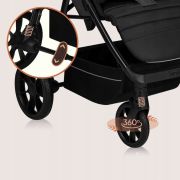 Carucior sport, Lionelo, Mira, Maner reglabil in 5 pozitii, Spatar si suport de picioare reglabile, Plasa de tantari si suport biberon incluse, Pana la 22 kg, 6 luni+, Conform cu EN1888-1, EN1888-2, Testare SGS, Roz BYNLO-MIRA_PINK_ROSE