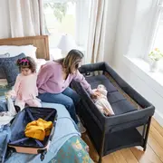 Joie - patut pliant de calatorie transformabil in tarc amigo, shale bbbp2431aasha000