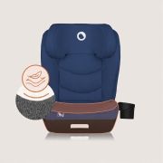 Scaun auto i-Size, Lionelo, Neal, Spatar reglabil in 4 pozitii, Tetiera in 10 pozitii, Suport sticla inclus, 15-36 Kg, 100-150 cm, Cu Isofix, Conform ECE R129, Albastru BYNLO-NEAL_I-SIZE_BLUE_NAVY