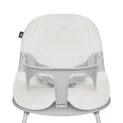 Scaun de masa, Lionelo, Dalia, 2 in 1, Transformabil, Cu 2 suporturi pentru picioare, Cu tavita detasabila, Sustine 60 kg, 6 luni+, Conform cu EN14988, Gri Stone BYNLO-DALIA_GREY_STONE