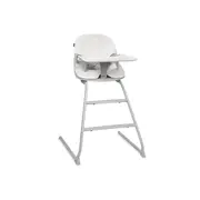 Scaun de masa, Lionelo, Dalia, 2 in 1, Transformabil, Cu 2 suporturi pentru picioare, Cu tavita detasabila, Sustine 60 kg, 6 luni+, Conform cu EN14988, Gri Stone BYNLO-DALIA_GREY_STONE