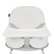 Scaun de masa, Lionelo, Dalia, 2 in 1, Transformabil, Cu 2 suporturi pentru picioare, Cu tavita detasabila, Sustine 60 kg, 6 luni+, Conform cu EN14988, Gri Stone BYNLO-DALIA_GREY_STONE