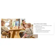 Scaun de masa, Lionelo, Dalia, 2 in 1, Transformabil, Cu 2 suporturi pentru picioare, Cu tavita detasabila, Sustine 60 kg, 6 luni+, Conform cu EN14988, Gri Stone BYNLO-DALIA_GREY_STONE