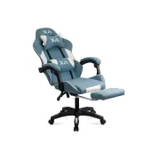 Scaun gaming OFF 295, spatar reglabil, suport picioare, stofa, robust, cadru polipropilena, rabatabil, 100 kg DRM10643