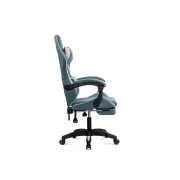 Scaun gaming OFF 295, spatar reglabil, suport picioare, stofa, robust, cadru polipropilena, rabatabil, 100 kg DRM10643