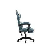 Scaun gaming OFF 295, spatar reglabil, suport picioare, stofa, robust, cadru polipropilena, rabatabil, 100 kg DRM10643