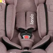 Scoica auto, Lionelo, Moxie, i-Size, 40-87 cm, Tetiera reglabila, intarita cu spuma de memorie, Carcasa ventilata, Din bambus, Protectie avansata, Conform cu R129, Mov BYNLO-MOXIE_I-SIZE_PINK_MAUVE