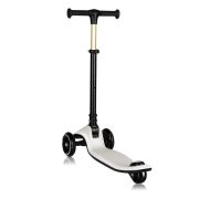 Trotineta pentru copii, Lionelo, Mey, Ultrapliabila, Cu lumini si cosulet, Maner ajustabil pe inaltime, 3 ani+, Pana la 50 Kg, Ultra usor, 2.8 kg, Conform cu standardul EN71-1/2/3, Certificata Intertek, Bej BYNLO-MEY_BEIGE_SAND