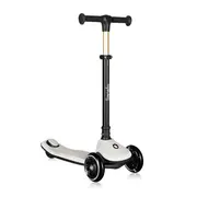 Trotineta pentru copii, Lionelo, Mey, Ultrapliabila, Cu lumini si cosulet, Maner ajustabil pe inaltime, 3 ani+, Pana la 50 Kg, Ultra usor, 2.8 kg, Conform cu standardul EN71-1/2/3, Certificata Intertek, Bej BYNLO-MEY_BEIGE_SAND