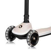 Trotineta pentru copii, Lionelo, Mey, Ultrapliabila, Cu lumini si cosulet, Maner ajustabil pe inaltime, 3 ani+, Pana la 50 Kg, Ultra usor, 2.8 kg, Conform cu standardul EN71-1/2/3, Certificata Intertek, Bej BYNLO-MEY_BEIGE_SAND