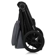 Carucior 2 in 1, Lionelo, Layla, Pana la 22 kg, Cadru aluminiu, Cu landou intarit si salteluta din spuma AirDots, Reversibil, Cu ventilatie 3D, Cu accesorii, EN1888-1, EN1888-2, EN1466, Gri BYNLO-LAYLA_2IN1_GREY_STONE