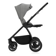 Carucior 2 in 1, Lionelo, Meril, Cu landou si scaun cu dimensiune XL, Reversibil, Cu sistem de ventilatie 3D, Cu accesorii, Pana la 22 kg, Conform cu EN1888-1 EN1888-2, EN1466, Gri BYNLO-MERIL_2IN1_GREY_STONE