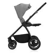 Carucior 2 in 1, Lionelo, Meril, Cu landou si scaun cu dimensiune XL, Reversibil, Cu sistem de ventilatie 3D, Cu accesorii, Pana la 22 kg, Conform cu EN1888-1 EN1888-2, EN1466, Gri BYNLO-MERIL_2IN1_GREY_STONE