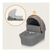 Carucior 2 in 1, Lionelo, Meril, Cu landou si scaun cu dimensiune XL, Reversibil, Cu sistem de ventilatie 3D, Cu accesorii, Pana la 22 kg, Conform cu EN1888-1 EN1888-2, EN1466, Gri BYNLO-MERIL_2IN1_GREY_STONE