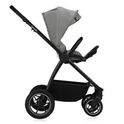 Carucior 2 in 1, Lionelo, Meril, Cu landou si scaun cu dimensiune XL, Reversibil, Cu sistem de ventilatie 3D, Cu accesorii, Pana la 22 kg, Conform cu EN1888-1 EN1888-2, EN1466, Gri BYNLO-MERIL_2IN1_GREY_STONE