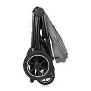 Carucior 2 in 1, Lionelo, Meril, Cu landou si scaun cu dimensiune XL, Reversibil, Cu sistem de ventilatie 3D, Cu accesorii, Pana la 22 kg, Conform cu EN1888-1 EN1888-2, EN1466, Gri BYNLO-MERIL_2IN1_GREY_STONE