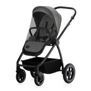 Carucior 2 in 1, Lionelo, Meril, Cu landou si scaun cu dimensiune XL, Reversibil, Cu sistem de ventilatie 3D, Cu accesorii, Pana la 22 kg, Conform cu EN1888-1 EN1888-2, EN1466, Gri BYNLO-MERIL_2IN1_GREY_STONE