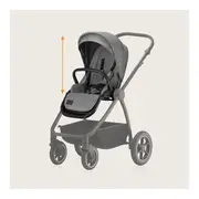 Carucior 2 in 1, Lionelo, Meril, Cu landou si scaun cu dimensiune XL, Reversibil, Cu sistem de ventilatie 3D, Cu accesorii, Pana la 22 kg, Conform cu EN1888-1 EN1888-2, EN1466, Gri BYNLO-MERIL_2IN1_GREY_STONE
