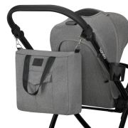 Carucior 2 in 1, Lionelo, Meril, Cu landou si scaun cu dimensiune XL, Reversibil, Cu sistem de ventilatie 3D, Cu accesorii, Pana la 22 kg, Conform cu EN1888-1 EN1888-2, EN1466, Gri BYNLO-MERIL_2IN1_GREY_STONE
