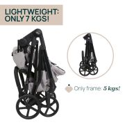 Carucior copii 3 in 1 Chicco Seety, cu scaun auto Kory Plus I-Size, FlorenceBeige (Bej), 0luni+ CHC8709770+8709870+8714645-8