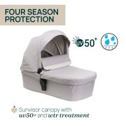 Carucior copii 3 in 1 Chicco Seety, cu scaun auto Kory Plus I-Size, FlorenceBeige (Bej), 0luni+ CHC8709770+8709870+8714645-8