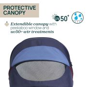 Carucior copii 3 in 1 Chicco Seety, cu scaun auto Kory Plus I-Size, OxFord Blue (Albastru), 0luni+ CHC8709779+8709879+8714645-8