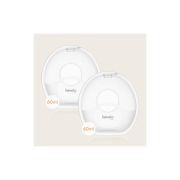 Colectoare san, Lionelo, 2 buc, 60 ml, fara BPA, Ergonomice, Compatibile cu orice sutien, Transparent BYNLOC-MILKY_SIMPLE