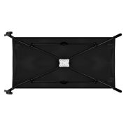 Patut pliant, Lionelo, Stefi, Cu un nivel, Cu intrare laterala cu fermoar, 2 roti, 120x60 cm, Conform cu standardul european de securitate EN 716, Negru BYNLO-STEFI_BLACK_CARBON