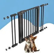 Poarta de siguranta pentru scari SIPO, Black, operare cu o mana, 75-103 cm EKDSBS-SG02