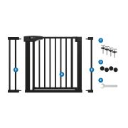 Poarta de siguranta pentru scari SIPO, Black, operare cu o mana, 75-103 cm EKDSBS-SG02
