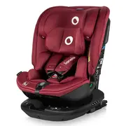 Scaun auto, Lionelo, Bastiaan RWF i-Size, Pozitie de somn, Protectie laterala, Rotire 360 grade, 0-36 Kg, Cu Isofix si Centura Top Tether, Conform cu standardul european de securitate ECE R129, Rosu BYNLO-BASTIAAN_RWF_ISIZE_RED_BURGUNDY