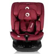 Scaun auto, Lionelo, Bastiaan RWF i-Size, Pozitie de somn, Protectie laterala, Rotire 360 grade, 0-36 Kg, Cu Isofix si Centura Top Tether, Conform cu standardul european de securitate ECE R129, Rosu BYNLO-BASTIAAN_RWF_ISIZE_RED_BURGUNDY