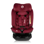Scaun auto, Lionelo, Bastiaan RWF i-Size, Pozitie de somn, Protectie laterala, Rotire 360 grade, 0-36 Kg, Cu Isofix si Centura Top Tether, Conform cu standardul european de securitate ECE R129, Rosu BYNLO-BASTIAAN_RWF_ISIZE_RED_BURGUNDY