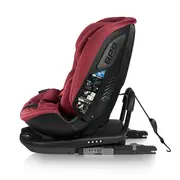 Scaun auto, Lionelo, Bastiaan RWF i-Size, Pozitie de somn, Protectie laterala, Rotire 360 grade, 0-36 Kg, Cu Isofix si Centura Top Tether, Conform cu standardul european de securitate ECE R129, Rosu BYNLO-BASTIAAN_RWF_ISIZE_RED_BURGUNDY