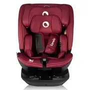 Scaun auto, Lionelo, Bastiaan RWF i-Size, Pozitie de somn, Protectie laterala, Rotire 360 grade, 0-36 Kg, Cu Isofix si Centura Top Tether, Conform cu standardul european de securitate ECE R129, Rosu BYNLO-BASTIAAN_RWF_ISIZE_RED_BURGUNDY