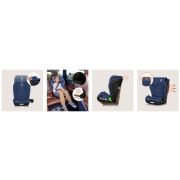 Scaun auto i-Size, Lionelo, Neal, Spatar reglabil in 4 pozitii, Tetiera in 10 pozitii, Suport sticla inclus, 15-36 Kg, 100-150 cm, Cu Isofix, Conform ECE R129, Albastru BYNLO-NEAL_I-SIZE_BLUE_NAVY