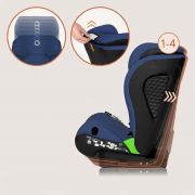 Scaun auto i-Size, Lionelo, Neal, Spatar reglabil in 4 pozitii, Tetiera in 10 pozitii, Suport sticla inclus, 15-36 Kg, 100-150 cm, Cu Isofix, Conform ECE R129, Albastru BYNLO-NEAL_I-SIZE_BLUE_NAVY
