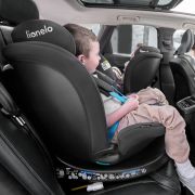Scaun auto i-Size, Lionelo, Neal, Spatar reglabil in 4 pozitii, Tetiera in 10 pozitii, Suport sticla inclus, 15-36 Kg, 100-150 cm, Cu Isofix, Conform ECE R129, Albastru BYNLO-NEAL_I-SIZE_BLUE_NAVY