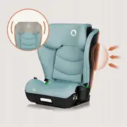 Scaun auto i-Size, Lionelo, Neal, Spatar reglabil in 4 pozitii, Tetiera in 10 pozitii, Suport sticla inclus, 15-36 Kg, 100-150 cm, Cu Isofix, Conform ECE R129, Verde Turquoise BYNLO-NEAL_I-SIZE_GREEN_TURQUOISE