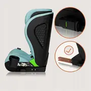 Scaun auto i-Size, Lionelo, Neal, Spatar reglabil in 4 pozitii, Tetiera in 10 pozitii, Suport sticla inclus, 15-36 Kg, 100-150 cm, Cu Isofix, Conform ECE R129, Verde Turquoise BYNLO-NEAL_I-SIZE_GREEN_TURQUOISE