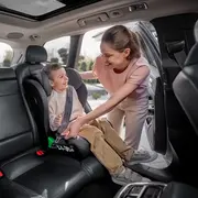 Scaun auto i-Size, Lionelo, Neal, Spatar reglabil in 4 pozitii, Tetiera in 10 pozitii, Suport sticla inclus, 15-36 Kg, 100-150 cm, Cu Isofix, Conform ECE R129, Verde Turquoise BYNLO-NEAL_I-SIZE_GREEN_TURQUOISE