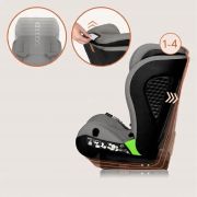 Scaun auto i-Size, Lionelo, Neal, Spatar reglabil in 4 pozitii, Tetiera in 10 pozitii, Suport sticla inclus, 15-36 Kg, 100-150 cm, Cu Isofix, Conform ECE R129, Verde Turquoise BYNLO-NEAL_I-SIZE_GREY_CONCRETE
