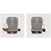 Scaun auto i-Size, Lionelo, Neal, Spatar reglabil in 4 pozitii, Tetiera in 10 pozitii, Suport sticla inclus, 15-36 Kg, 100-150 cm, Cu Isofix, Conform ECE R129, Verde Turquoise BYNLO-NEAL_I-SIZE_GREY_CONCRETE