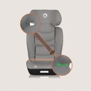 Scaun auto i-Size, Lionelo, Neal, Spatar reglabil in 4 pozitii, Tetiera in 10 pozitii, Suport sticla inclus, 15-36 Kg, 100-150 cm, Cu Isofix, Conform ECE R129, Verde Turquoise BYNLO-NEAL_I-SIZE_GREY_CONCRETE
