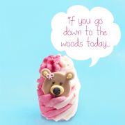 Bomba de baie cremoasa Teddy Bears Picnic Bath 50g, Bomb Cosmetics