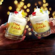 Lumanare parfumata 160g Pina Colada Piped Candle, Bomb Cosmetics