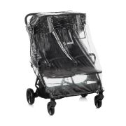 Carucior gemeni pliabil Twinside, Jane, Pliere rapida cu o mana, De la nastere pana la 22 Kg, Cu huse pentru ploaie, Spatare independente, Cu suspensii, Conform cu EN 1888-2:2018+A1:2023, Coal BYN8420421092460