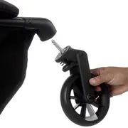 Carucior gemeni pliabil Twinside, Jane, Pliere rapida cu o mana, De la nastere pana la 22 Kg, Cu huse pentru ploaie, Spatare independente, Cu suspensii, Conform cu EN 1888-2:2018+A1:2023, Coal BYN8420421092460