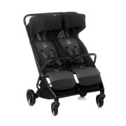 Carucior gemeni pliabil Twinside, Jane, Pliere rapida cu o mana, De la nastere pana la 22 Kg, Cu huse pentru ploaie, Spatare independente, Cu suspensii, Conform cu EN 1888-2:2018+A1:2023, Coal BYN8420421092460